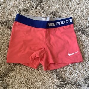 Nike pro combat, dry fit compression shorts